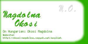 magdolna okosi business card